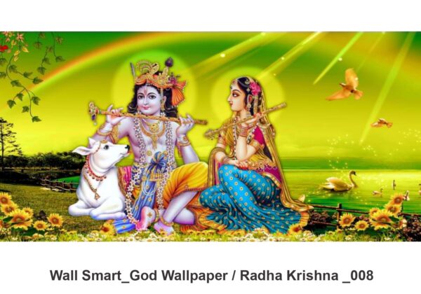 Radha Krishna customised wallpaper 008