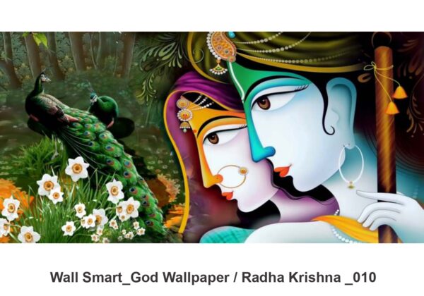 Radha Krishna customised wallpaper 010