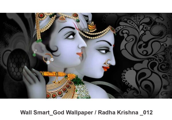 Radha Krishna customised wallpaper 012