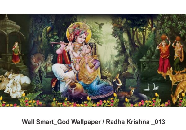 Radha Krishna customised wallpaper 013