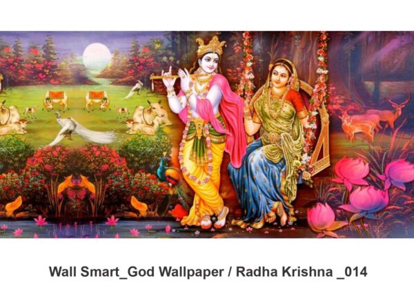 Radha Krishna customised wallpaper 014