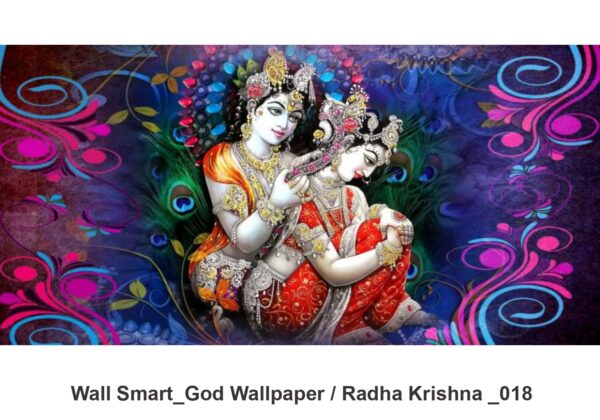 Radha Krishna customised wallpaper 018