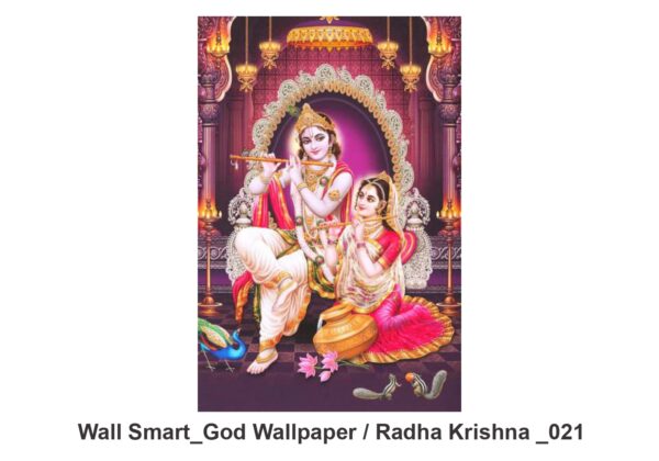 Radha Krishna customised wallpaper 021