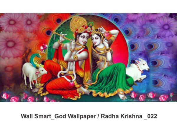 Radha Krishna customised wallpaper 022