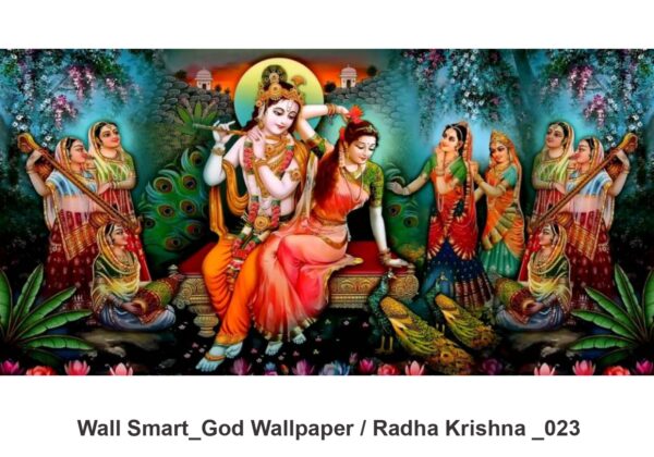 Radha Krishna customised wallpaper 023