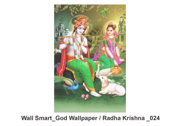 Radha Krishna customised wallpaper 024