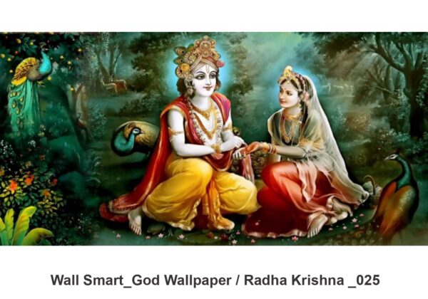 Radha Krishna customised wallpaper 025