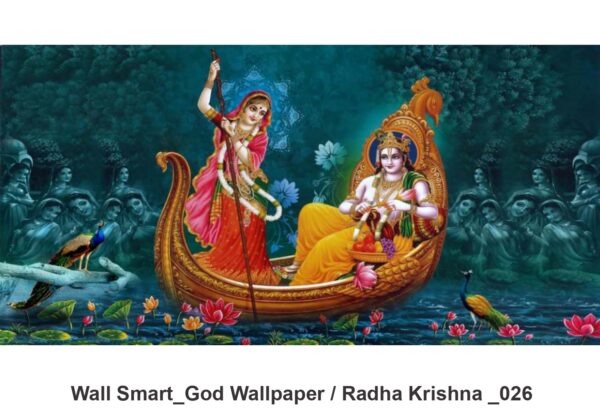 Radha Krishna customised wallpaper 026
