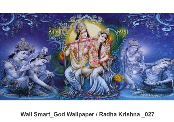 Radha Krishna customised wallpaper 027