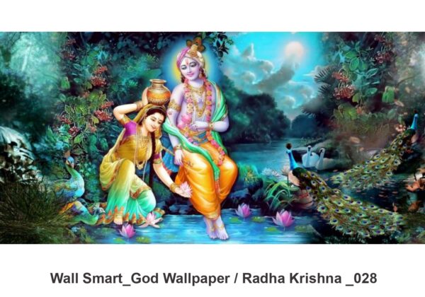 Radha Krishna customised wallpaper 028