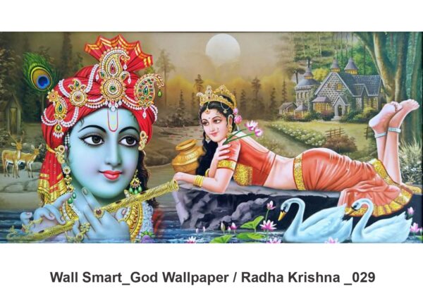 Radha Krishna customised wallpaper 029