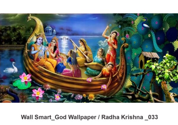 Radha Krishna customised wallpaper 033