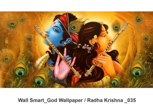 Radha Krishna customised wallpaper 035