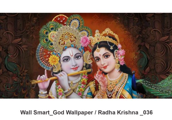 Radha Krishna customised wallpaper 036