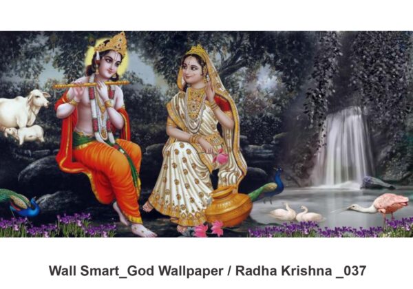 Radha Krishna customised wallpaper 037