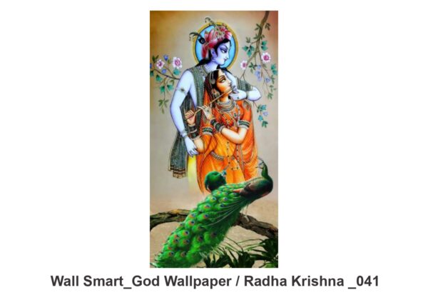 Radha Krishna customised wallpaper 041