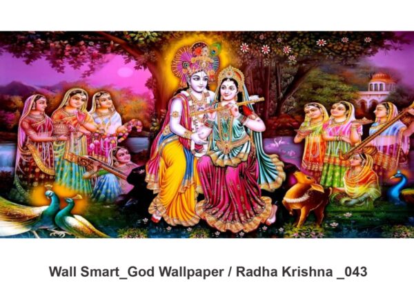 Radha Krishna customised wallpaper 043