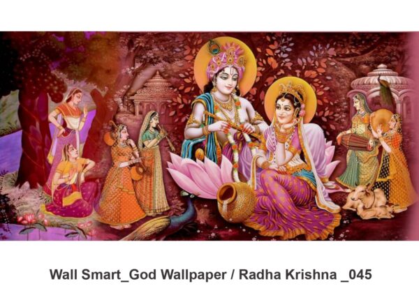 Radha Krishna customised wallpaper 045