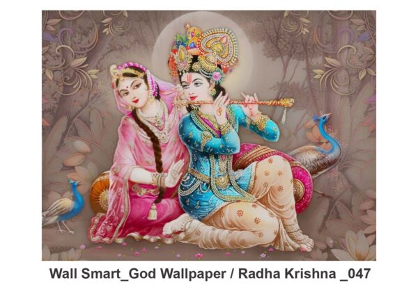 Radha Krishna customised wallpaper 047