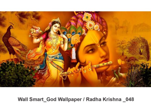 Radha Krishna customised wallpaper 048