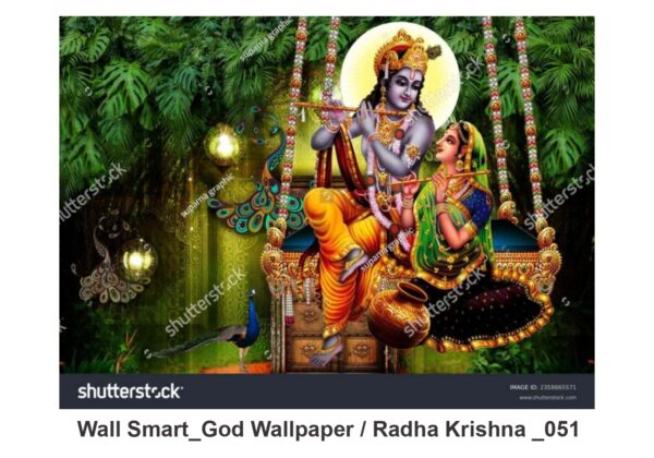 Radha Krishna customised wallpaper 051