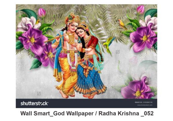 Radha Krishna customised wallpaper 052
