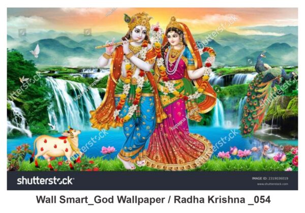 Radha Krishna customised wallpaper 054