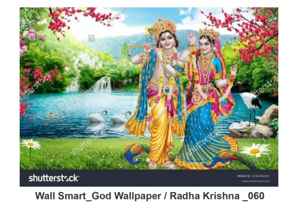 Radha Krishna customised wallpaper 060