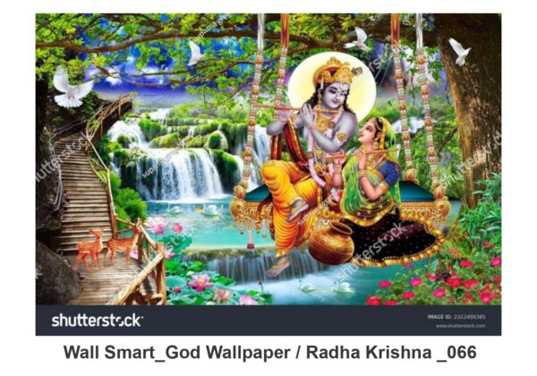 Radha Krishna customised wallpaper 066