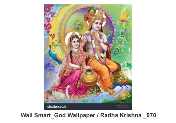 Radha Krishna customised wallpaper 070