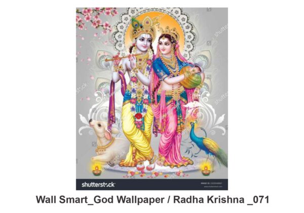 Radha Krishna customised wallpaper 071