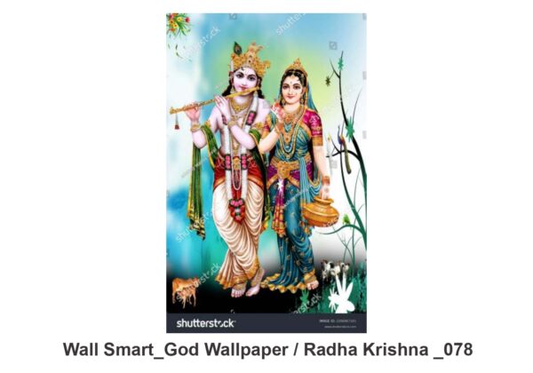 Radha Krishna customised wallpaper 078