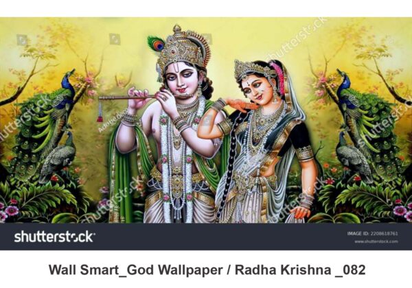 Radha Krishna customised wallpaper 082
