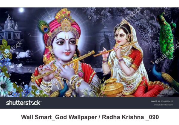 Radha Krishna customised wallpaper 090