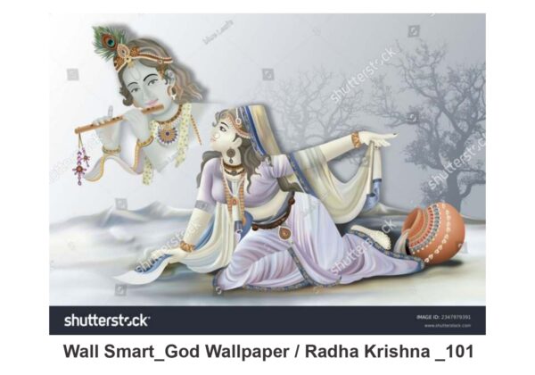 Radha Krishna customised wallpaper 101