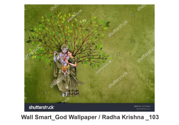 Radha Krishna customised wallpaper 103