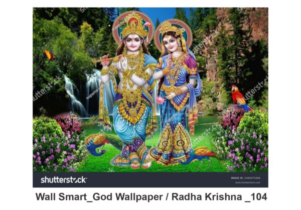 Radha Krishna customised wallpaper 104