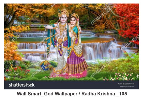 Radha Krishna customised wallpaper 105