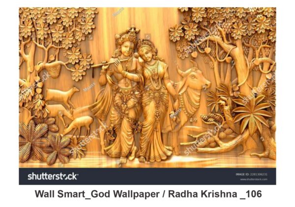 Radha Krishna customised wallpaper 106