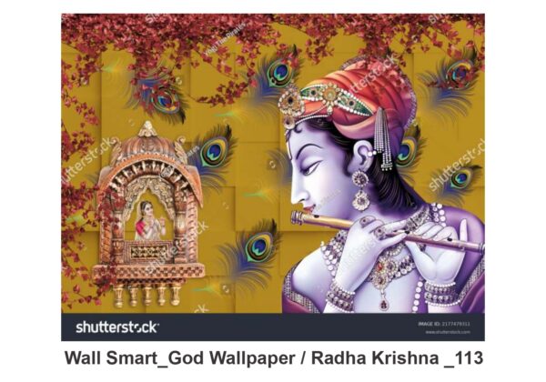 Radha Krishna customised wallpaper 113