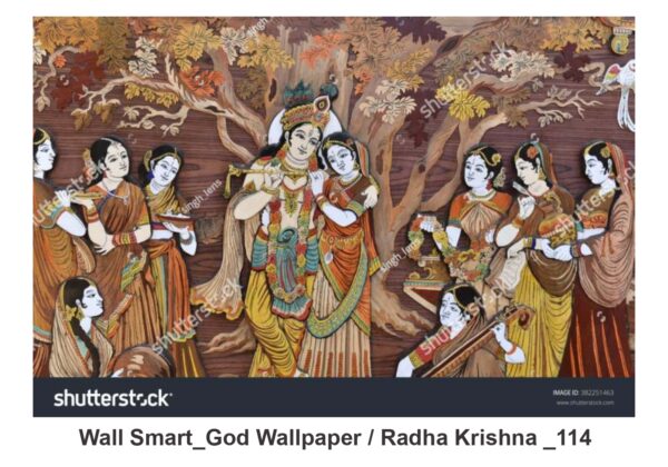Radha Krishna customised wallpaper 114
