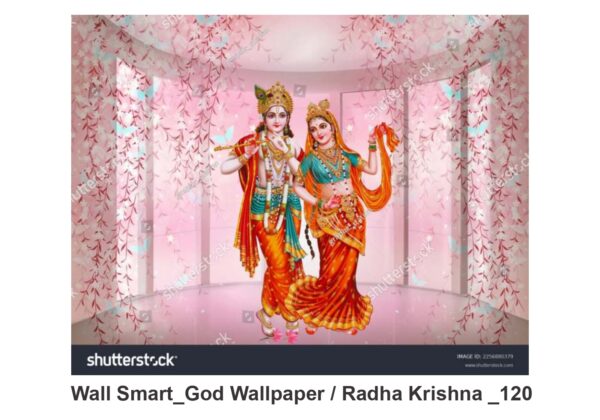 Radha Krishna customised wallpaper 120