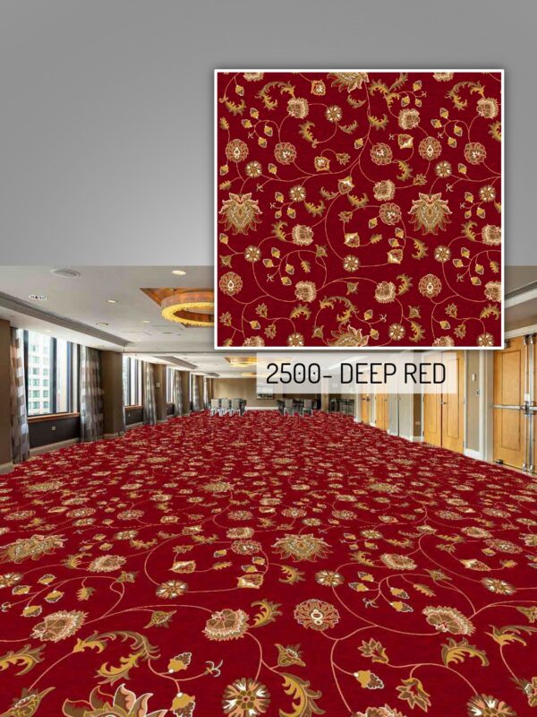 FLORA CARPET -2500 DEEP RED