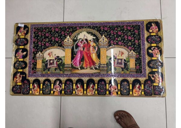 Royal Rajasthani Traditional Folk Dance & Elephant Procession Panoramic Wall Art Photo Frame