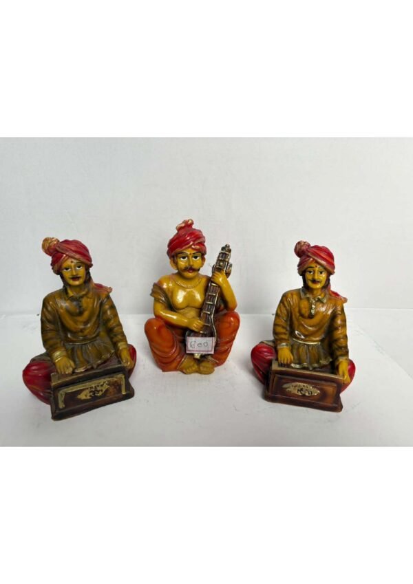 Traditional Rajasthani Musician Statue Set – Decorative Figurines