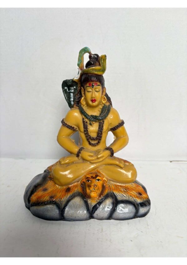 Lord Shiva Meditating Idol – Resin Adiyogi Bholenath Statue